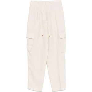 Le Tricot Perugia, Broeken, Dames, Beige, M, Beige Broek voor een Stijlvolle Look