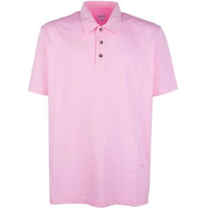Bottega Veneta, Tops, Heren, Roze, S, Klassiek Polo Shirt voor Mannen