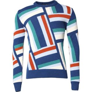 Dolce & Gabbana, Truien, Heren, Veelkleurig, M, Kasjmier, Multicolor Kasjmier Gebreide Pullover Sweater