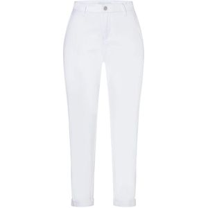 Mac, Broeken, Dames, Wit, L, Katoen, Authentieke Stretch Chino Broek