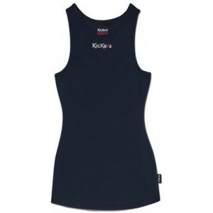 Kickers, Tops, Dames, Blauw, S, Katoen, Casual Katoenen Hemdje