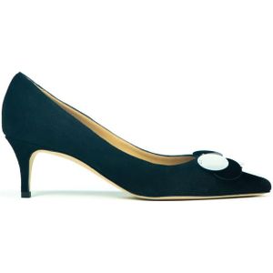 Prosperine, Schoenen, Dames, Zwart, 36 EU, Suède, Suède Pumps met Maxi Pailletten