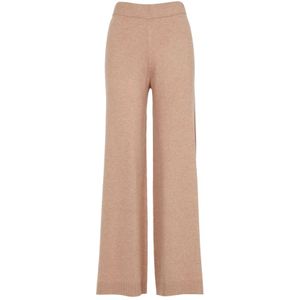 Pennyblack, Broeken, Dames, Bruin, S, Wol, Kasjmierwol Gebreide Broek Kameel