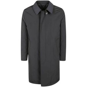 Tom Ford, Mantels, Heren, Grijs, L, Polyester, Klassieke Waterdichte Jas