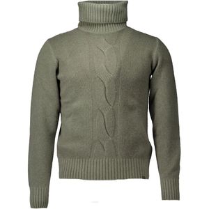 Paul & Shark, Truien, Heren, Groen, L, Wol, Turtle Neck Trui