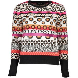 Desigual, Truien, Dames, Veelkleurig, L, Polyester, Round-neck Truien
