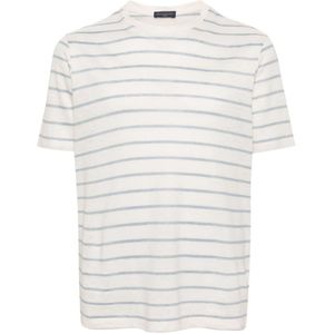 Paul & Shark, Tops, Heren, Beige, XL, Linnen, Beige Linnen Casual Shirt met Lange Mouwen