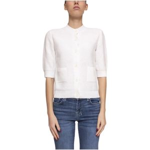 Fabiana Filippi, Truien, Dames, Wit, XS, Witte Dames Trui Stijlvol Model