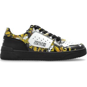Versace Jeans Couture, Schoenen, Heren, Veelkleurig, 43 EU, barocco print sneakers