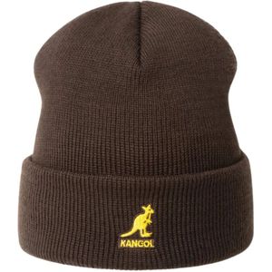 Kangol, Accessoires, Dames, Bruin, ONE Size, Bruine Unisex Acryl Allergievrij Trui