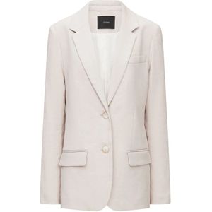 Joseph, Jassen, Dames, Beige, M, Katoen, Stretch Linnen Katoen Jackie Jasje
