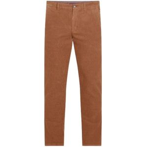 Tommy Hilfiger, Broeken, Heren, Bruin, W31, Katoen, Bleecker Chino Broek