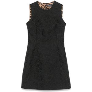 Dolce & Gabbana, Kleedjes, Dames, Zwart, XL, Zwarte Jurken voor Vrouwen