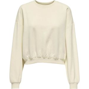 Only, Sweatshirts & Hoodies, Dames, Beige, M, Katoen, Stijlvolle longsleeve trui