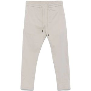 Dondup, Broeken, Heren, Grijs, W32, Grijze elastische taille broek