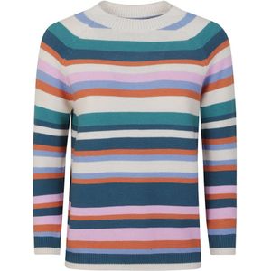 Max Mara Weekend, Truien, Dames, Blauw, XS, Katoen, Gestreept katoenen trui