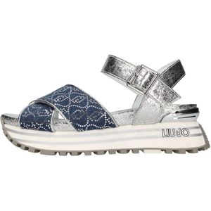 Liu Jo, Schoenen, Dames, Veelkleurig, 38 EU, Leer, Sandalen Multi Kleur