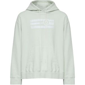 MM6 Maison Margiela, Sweatshirts & Hoodies, Heren, Groen, S, Groene Hoodie met Zak