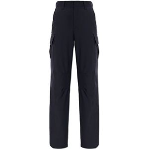 Bottega Veneta, Broeken, Dames, Blauw, 2Xs, Wol, Fijne Cargo Broek