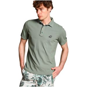 Mason's, Tops, Heren, Groen, XL, Katoen, Elegante Heren Polo met Op Maat Gemaakte Details