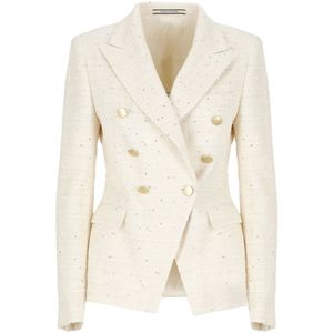 Tagliatore, Jassen, Dames, Beige, S, Katoen, Beige