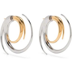 Panconesi, Accessoires, Dames, Grijs, ONE Size, Elegante Vortice Oorbellen