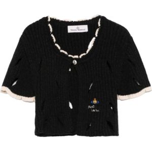Vivienne Westwood, Truien, Dames, Zwart, XS, Houtskool Slash Vest
