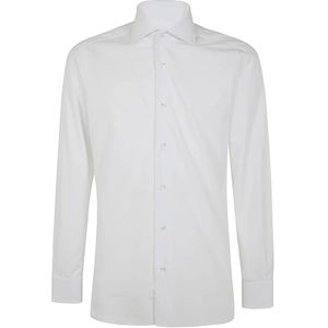 Barba Napoli, Overhemden, Heren, Wit, 5Xl, Casual Neck Shirt