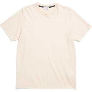 Norse Projects, Tops, Heren, Beige, M, Katoen, Casual katoenen T-shirt met metalen logo