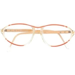 Yves Saint Laurent Vintage, Pre-owned, Dames, Oranje, ONE Size, Pre-owned Acetate sunglasses
