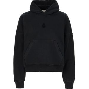 Alexander McQueen, Sweatshirts & Hoodies, Heren, Zwart, S, Katoen, Stijlvolle Sweatshirts voor Mannen en Vrouwen