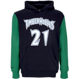 Mitchell & Ness, Sweatshirts & Hoodies, Heren, Blauw, S, Katoen, Kevin Garnett NBA Mode Hoodie