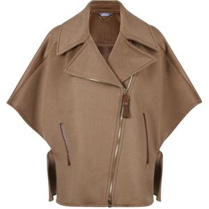 Max Mara, Jassen, Dames, Bruin, M, Stijlvolle Jurk voor Vrouwen