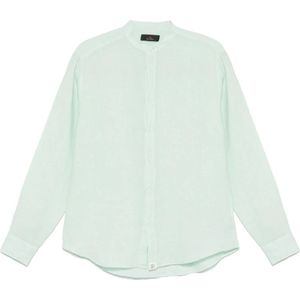 Peuterey, Overhemden, Heren, Groen, M, Groene Knoopshirt Lange Mouwen