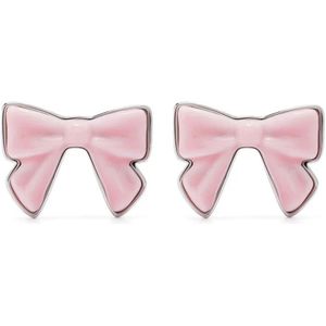 Shushu/Tong, Accessoires, Dames, Roze, ONE Size, Zilverkleurige Oorbellen Set met Post-achterkant Sluiting