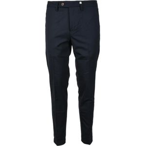 Myths, Broeken, Heren, Blauw, S, Wol, Elegante Wolmix Stretchbroek