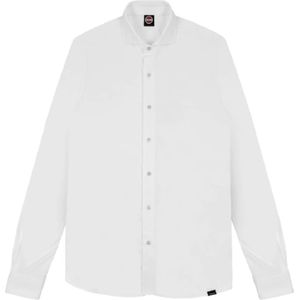 Colmar, Overhemden, Heren, Wit, S, Katoen, Wit poloshirt met lange mouwen