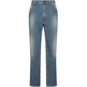Vivienne Westwood, Jeans, Heren, Blauw, M, Denim, Poederblauwe Denim Jeans