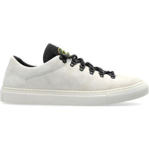 Stone Island, Schoenen, Heren, Beige, 43 EU, Leer, Sneakers S0102