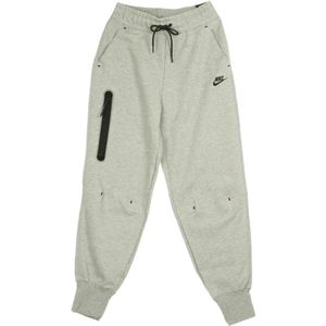 Nike, Broeken, Dames, Grijs, L, Katoen, Tech Fleece Trainingsbroek