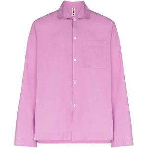 Tekla, Blouses & Shirts, Dames, Paars, L, Katoen, Paarse Katoenen Klassieke Overhemd