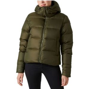 Helly Hansen, Jassen, Dames, Groen, M, Leer, Essence Down Jas voor winteractiviteiten