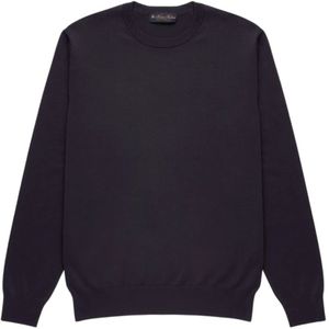 Brooks Brothers, Truien, Heren, Blauw, M, Katoen, Makò Katoenen Trui