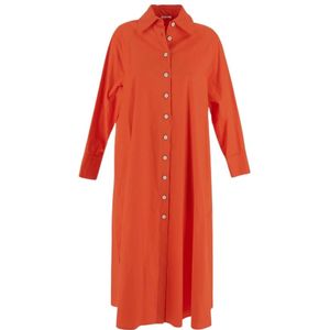 Malo, Kleedjes, Dames, Oranje, 2Xs, Damesmode Jurk