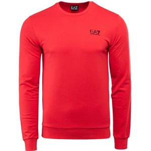 Emporio Armani Ea7, Sweatshirts & Hoodies, Heren, Rood, XL, Katoen, Hooded Sweatshirt