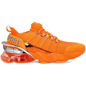 Plein Sport, Schoenen, Heren, Oranje, 40 EU, Polyester, Fluo Oranje Tiger Attack Hardloopschoen