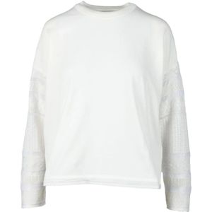 Ballantyne, Sweatshirts & Hoodies, Dames, Wit, XS, Katoen, Katoenmix Trui
