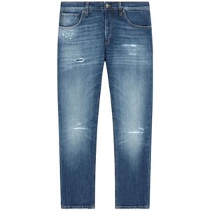Dondup, Jeans, Heren, Blauw, W33, Katoen, Brighton Katoenmix Broek