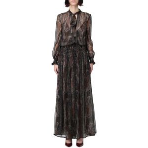 Saint Laurent, Kleedjes, Dames, Veelkleurig, M, Elegante Multicolor Jurk