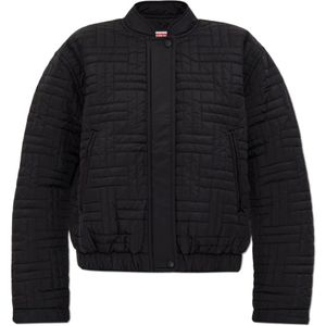 Kenzo, Jassen, Dames, Zwart, M, Polyester, Gewatteerd Jack